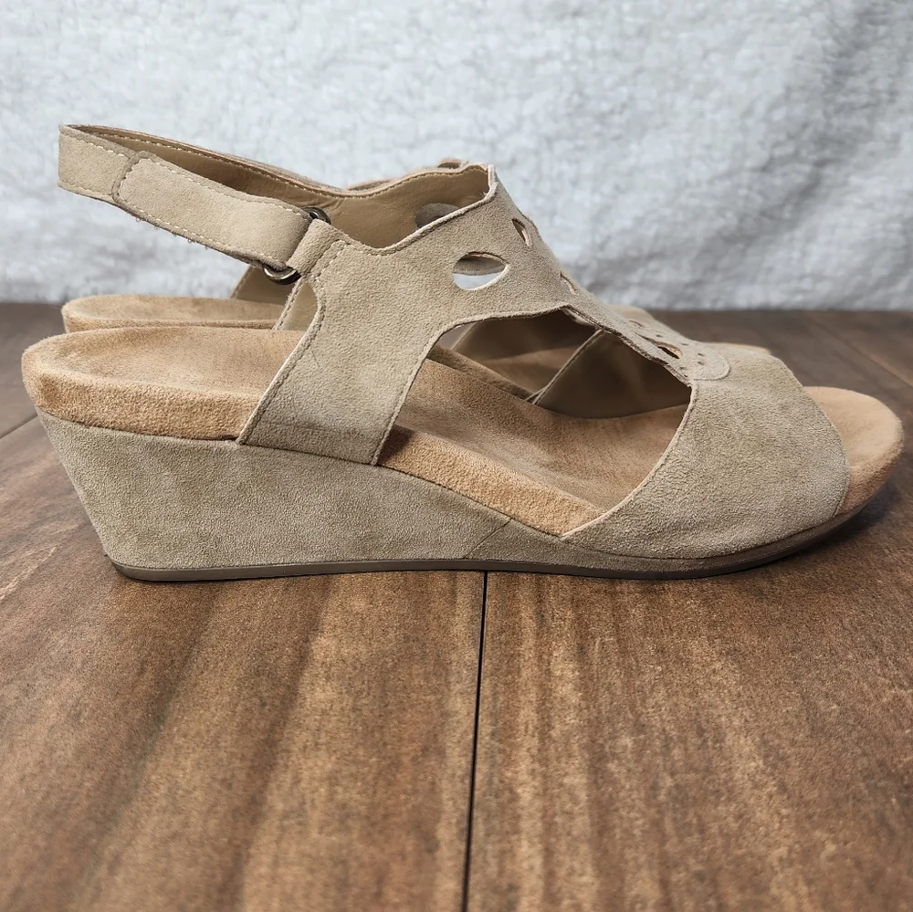 Bjorndal Suede Leather Wedge Sandals Size 11 - Picture 2 of 9